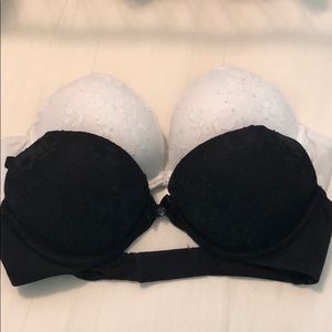 Set of 2 Body Bu Victoria Push Up Bras 32C